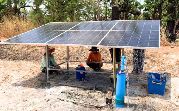 1.1kW Solar Well Water Pump System in Thailand
